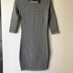 MODA International, silver, body con dress